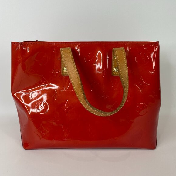 Louis Vuitton Red Vernis Lead PM Tote - Picture 1 of 16